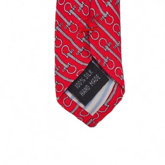 Southern Tide Just a Bit Print Red Men's Neck Tie - Picture 4 of 5